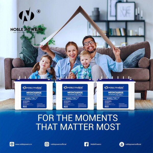 Noble powers 200AH tall tubular battery , MC20072 for office and homes , 72month warranty - Image 7
