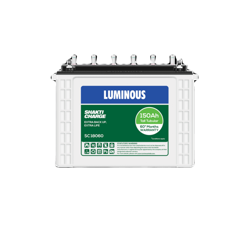 LUMINOUS 150Ah Shakti Charge Tubular Inverter Battery -SC18060 (150Ah)