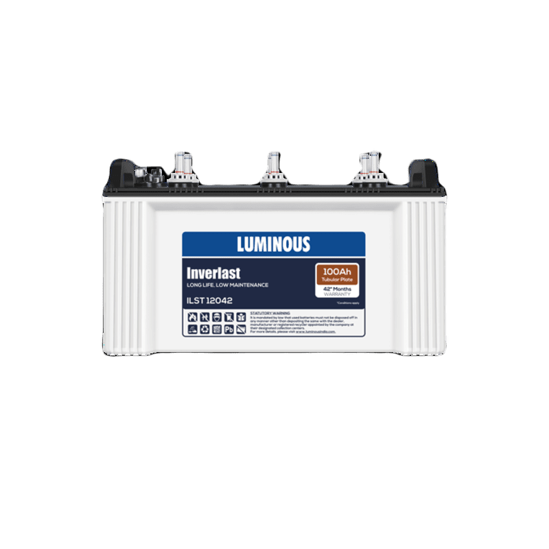 LUMINOUS 100Ah Inverlast Short Tubular Battery, Inverter Battery -ILST12042 (100Ah)